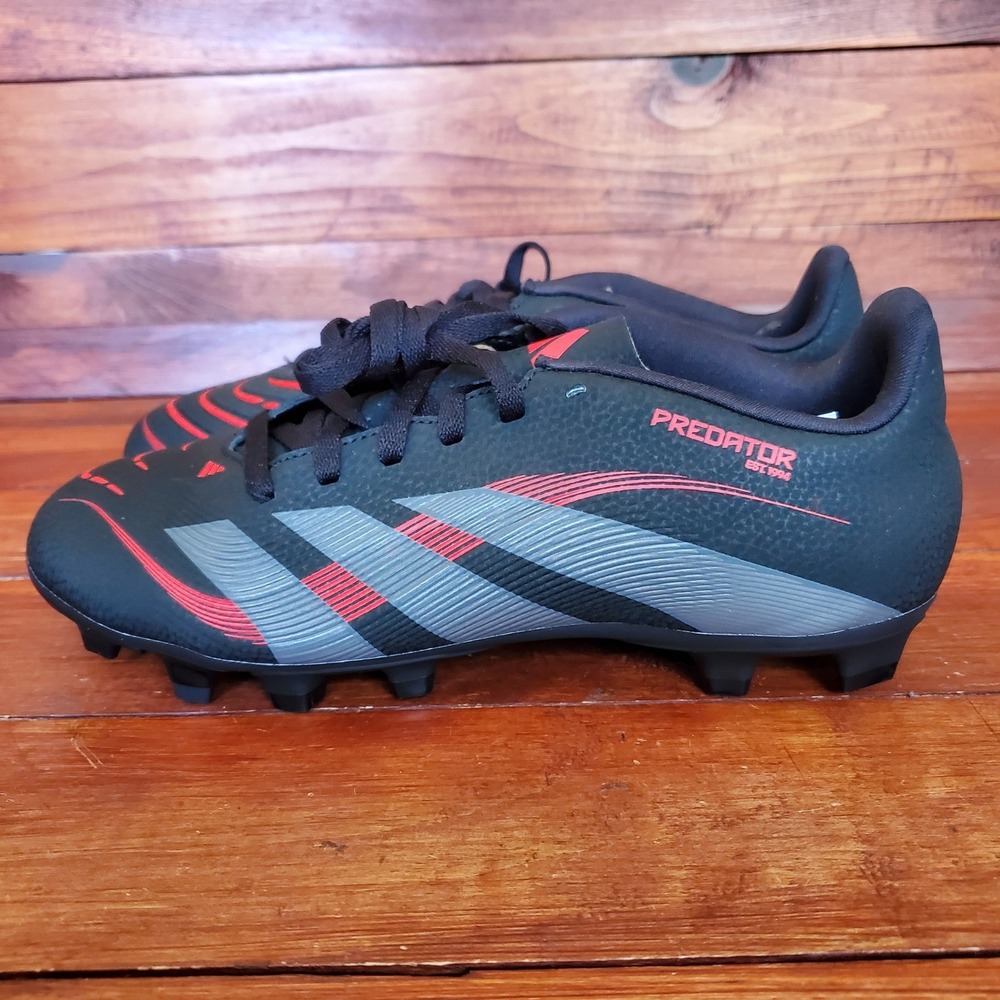 Adidas‎ Predator Club FG/MG Soccer Cleats Men 7 Black Red Gray